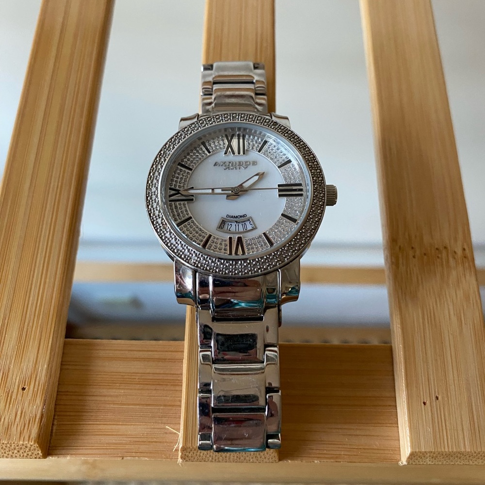 Akribos XXIV Genuine Diamond Watch